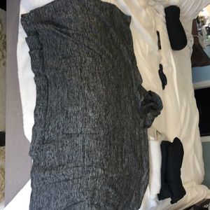 Black poncho lightweight oversized